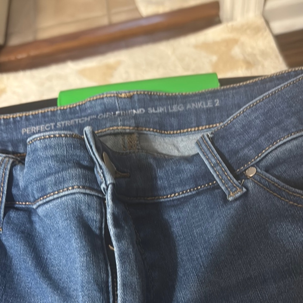 Floral Embroidered Blue Jeans - Picture 3 of 6